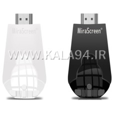 دانگل HDMI مارک MiraScreen NEW مدل K4 سرطلایی / پشتیبانی 4K-2K / سازگار با IOS و ANDROID و MAC و WINDOWS / تک پک جعبه ای